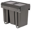 Austen & Co. 30L Built-In Hinged Cupboard Kitchen Bin - 3 Compartments
