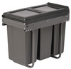 Austen & Co. 30L Built-In Hinged Cupboard Kitchen Bin - 3 Compartments