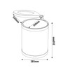 Austen & Co. 15L Built-In Hinged Cupboard Kitchen Bin - 1 Compartment
