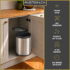Austen & Co. 15L Built-In Hinged Cupboard Kitchen Bin - 1 Compartment