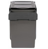 Austen & Co. 60L Built-In Hinged Cupboard Kitchen Bin - 2 Compartments