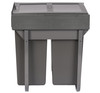 Austen & Co. 60L Built-In Hinged Cupboard Kitchen Bin - 2 Compartments