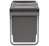 Austen & Co. 60L Built-In Hinged Cupboard Kitchen Bin - 2 Compartments