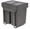 Austen & Co. 60L Built-In Hinged Cupboard Kitchen Bin - 2 Compartments