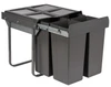 Austen & Co. 68L Built-In Hinged Cupboard Kitchen Bin - 4 Compartments