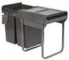 Austen & Co. 60L Pull Out Cupboard Kitchen Bin - 2 Compartments