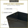 Austen & Co. 60L Pull Out Cupboard Kitchen Bin - 2 Compartments