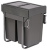 Austen & Co. 56L Pull Out Cupboard Kitchen Bin - 2 Compartments