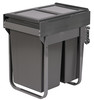 Austen & Co. 56L Pull Out Cupboard Kitchen Bin - 2 Compartments