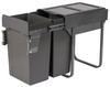 Austen & Co. 56L Pull Out Cupboard Kitchen Bin - 2 Compartments