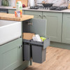 Caple Base Mounted 28L Pull Out Duo Bin