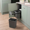Caple Base Mounted 36L Duo Pull Out Bin