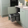 Caple Base Mounted 36L Trio Slide Out Bin