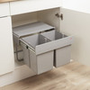 Wesco Light Grey Double Shorty Slide Out Built-In Bin
