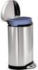 Simplehuman 10 Litre Semi-Round Pedal Bin - Brushed Steel