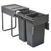 Caple Side Mounted 52L Duo Pull Out Bin