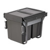 Austen & Co. 40L Built-In Pull Out Cupboard Kitchen Bin - 2 Compartments
