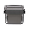 Austen & Co. 30L Built-In Hinged Cupboard Kitchen Bin - 2 Compartments