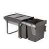 Austen & Co. 40L Pull Out Cupboard Kitchen Bin - 3 Compartments