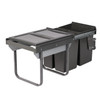 Austen & Co. 40L Pull Out Cupboard Kitchen Bin - 3 Compartments