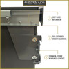 Austen & Co. 40L Pull Out Cupboard Kitchen Bin - 3 Compartments