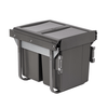 Austen & Co. 40L Pull Out Cupboard Kitchen Bin - 3 Compartments