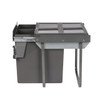 Austen & Co. 68L Built-In Pull Out Cupboard Kitchen Bin - 2 Compartments