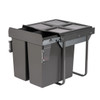 Austen & Co. 68L Built-In Pull Out Cupboard Kitchen Bin - 2 Compartments