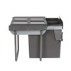 Austen & Co. 68L Built-In Pull Out Cupboard Kitchen Bin - 2 Compartments