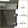 Austen & Co. 68L Built-In Pull Out Cupboard Kitchen Bin - 4 Compartments