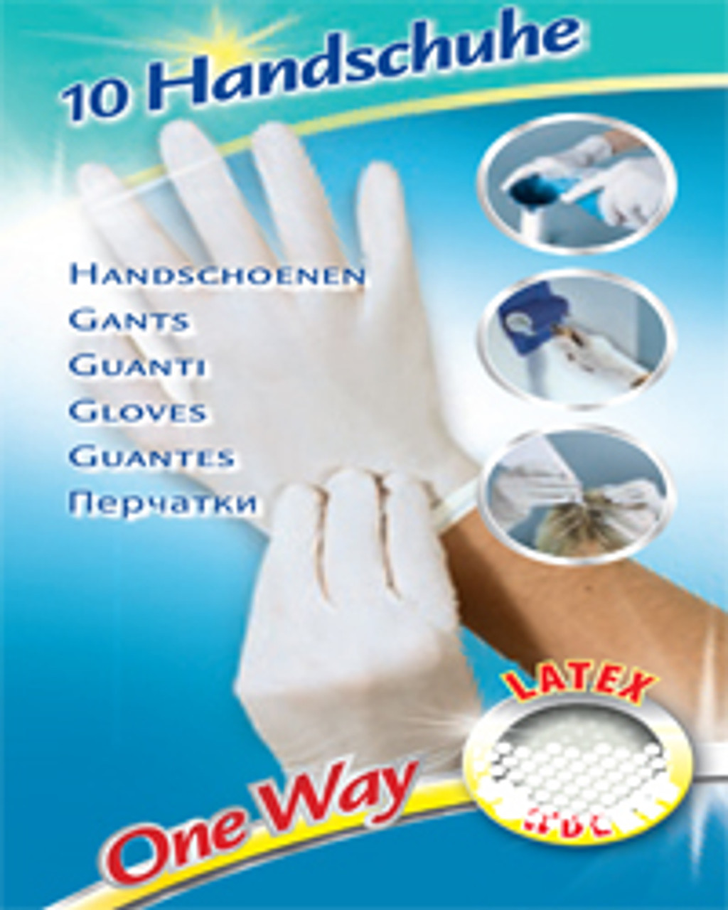 Leifheit Single Use Powdered Latex Gloves Pack of 10 - Laundry Company