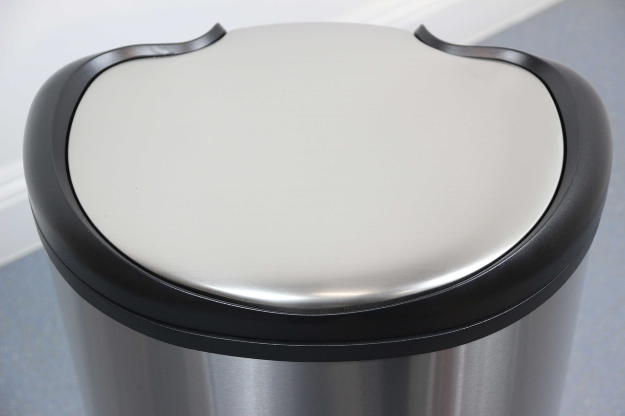 50L Round Brushed Stainless Steel Pedal Bin with Soft Close Lid Laundry Company