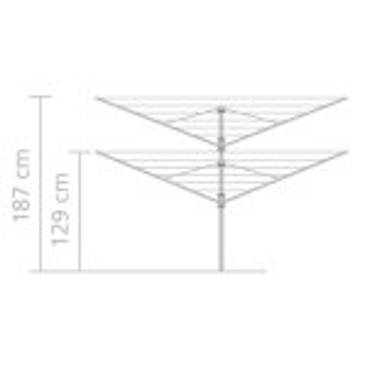 Cover Brabantia Lift-O-Matic 60m Rotary Airer with Ground Spike 