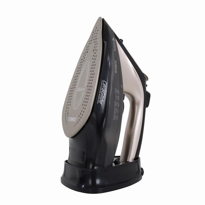 Tower Ceraglide 2800W Steam Iron Black and Gold Laundry Company
