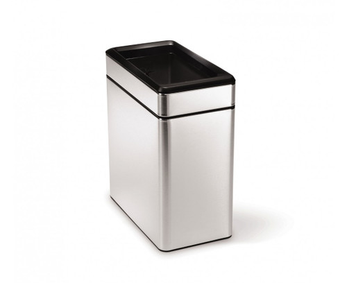 simplehuman 10 Litre Stainless Steel Profile Open Bin simplehuman 10 Litre Stainless Steel Profile Open Bin
