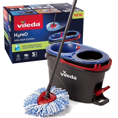 Vileda H2PrO Spin Mop & Bucket System Vileda H2PrO Spin Mop & Bucket System