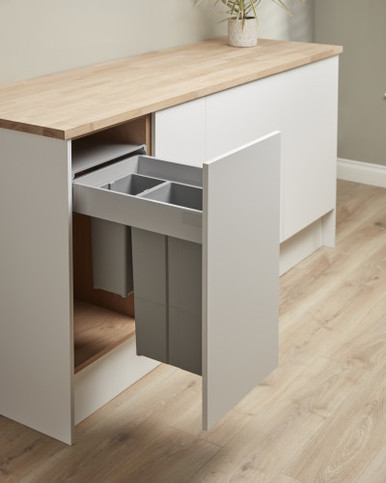 Wesco Grey Pullboy Z 827416-85E Pull Out Built-In Bin