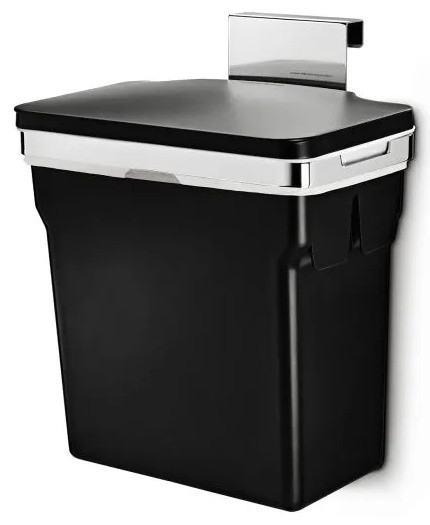 Simplehuman 10 Litre In-Cabinet Hanging Kitchen Bin - Black