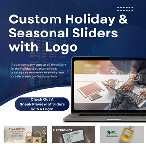Custom Holiday & Seasonal Sliders with Branded Logo Custom Holiday & Seasonal Sliders with Branded Logo