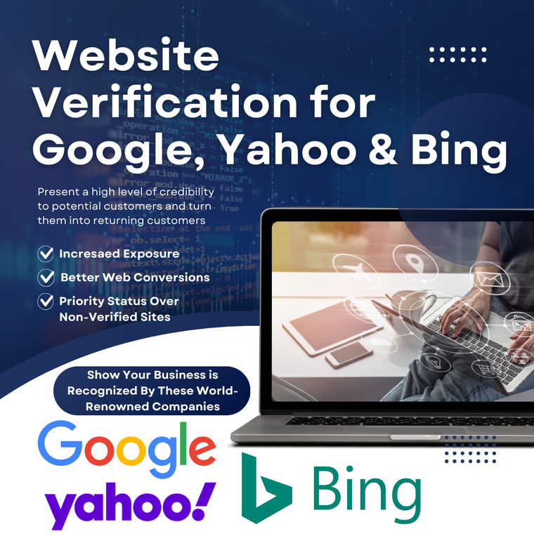 Website Verification for Google, Yahoo & Bing