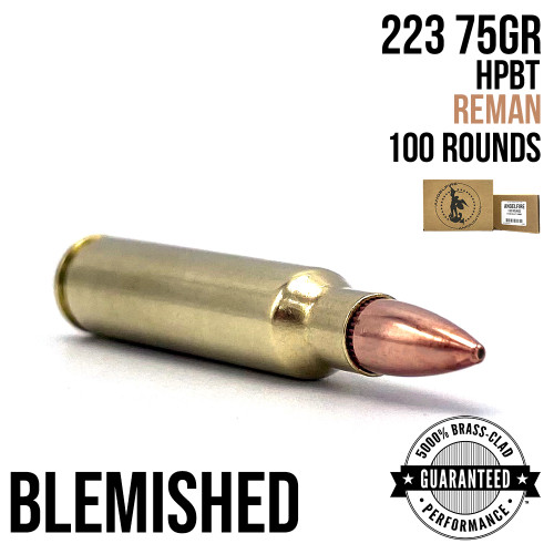 223 - 75GR - HPBT - REMAN - MINI CASE - 100 - Blemished