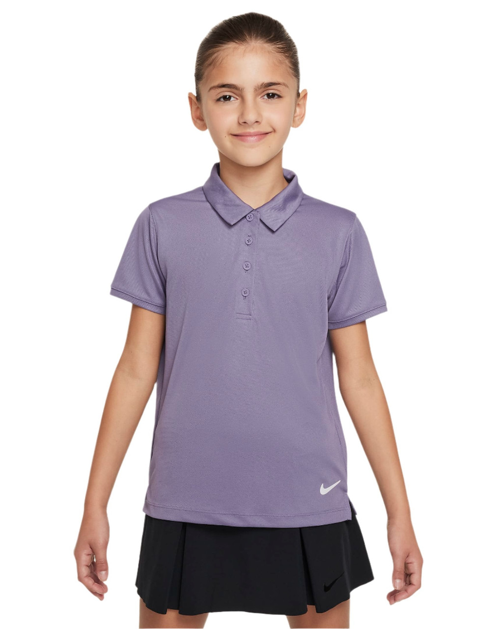 purple nike golf shirt