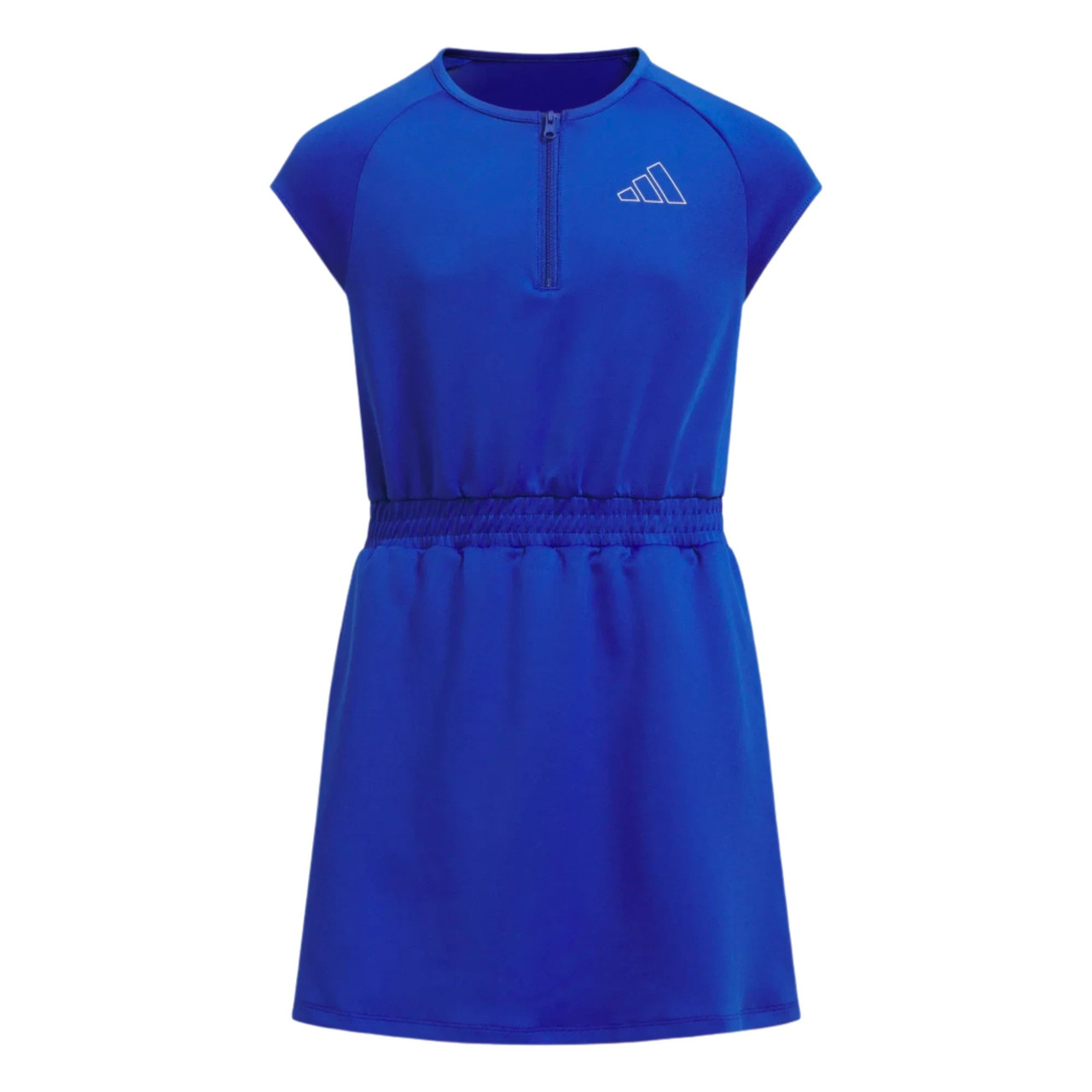 Adidas Aeroready Half-Zip Girls Golf Dress Royal Blue Low Price
