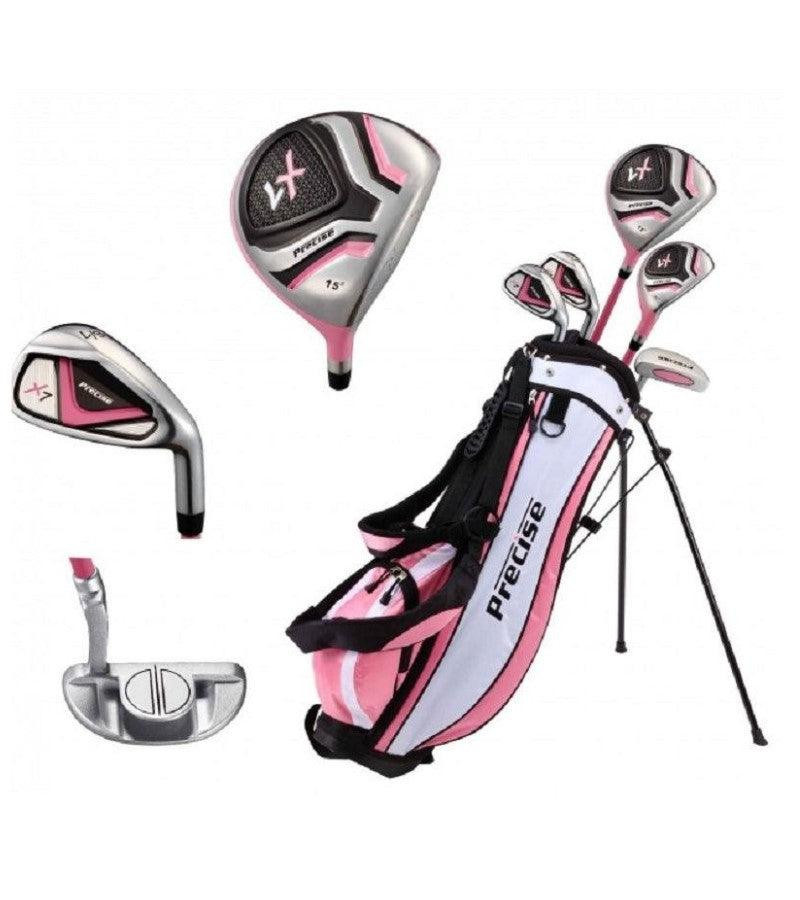 Precise X7 Girls Golf Set for Ages 9-12 Pink. Free Shipping.
