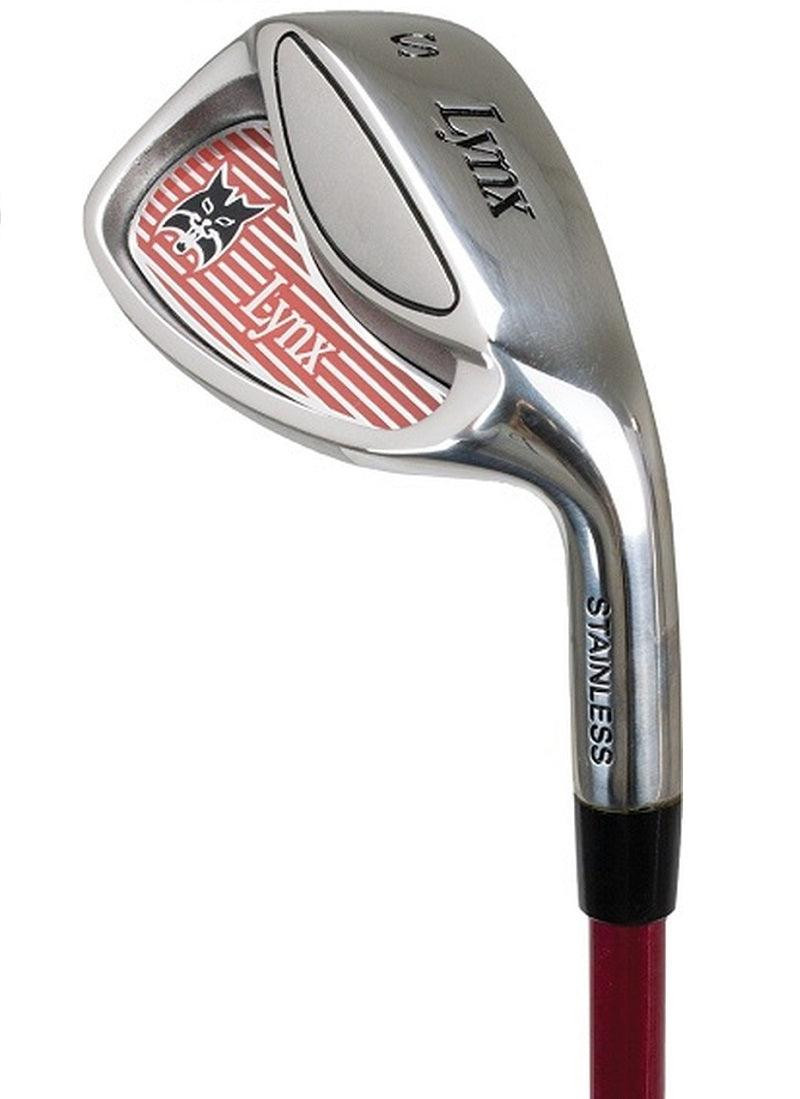 Lynx Junior Iron, Pitching or Sand Wedge for Ages 7-11 Red