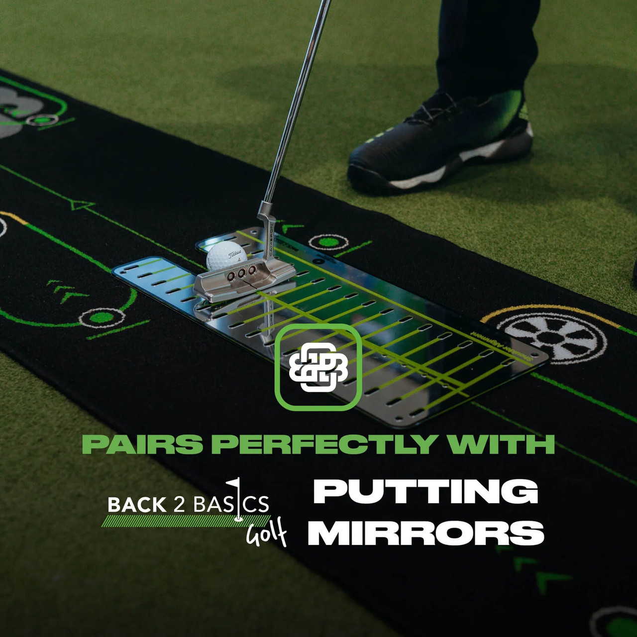 Back 2 Basics Play-Off Putting Green Mat - All Kids Golf Clubs