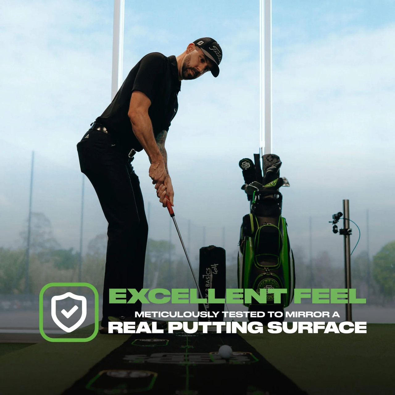Back 2 Basics Play-Off Putting Green Mat - All Kids Golf Clubs