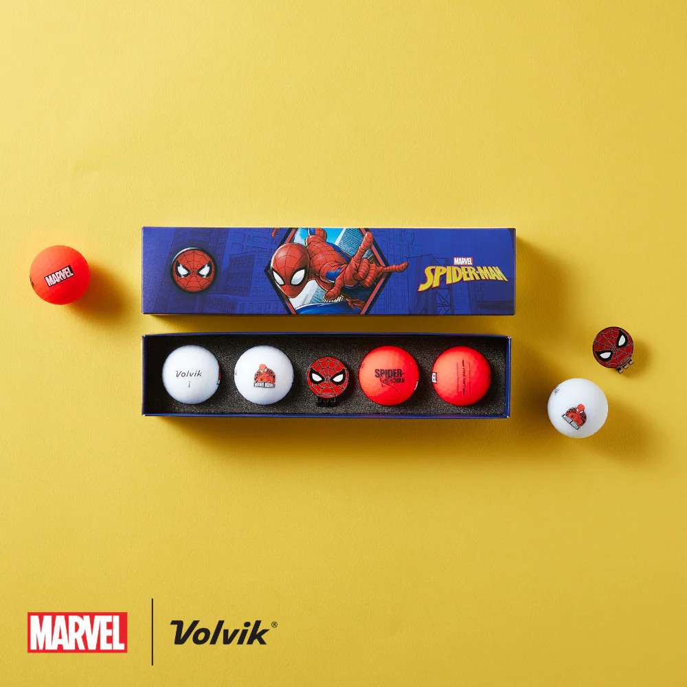 Volvik Marvel Spiderman Golf Ball Gift Set