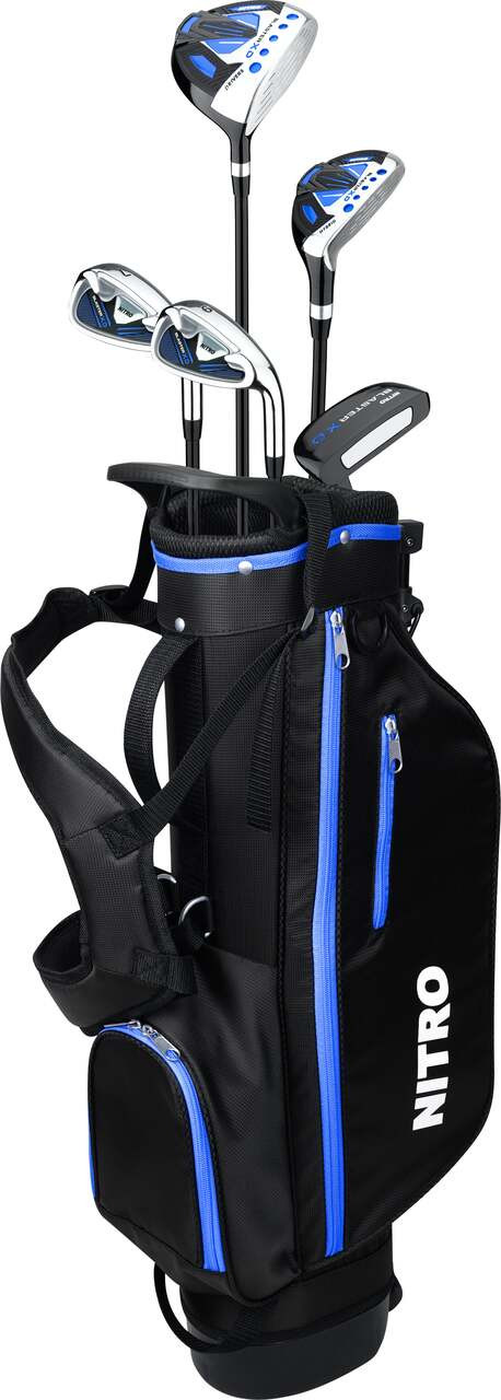 Nitro Blaster XD 5 Club Kids Golf Set for Ages 9-12 Blue | Free