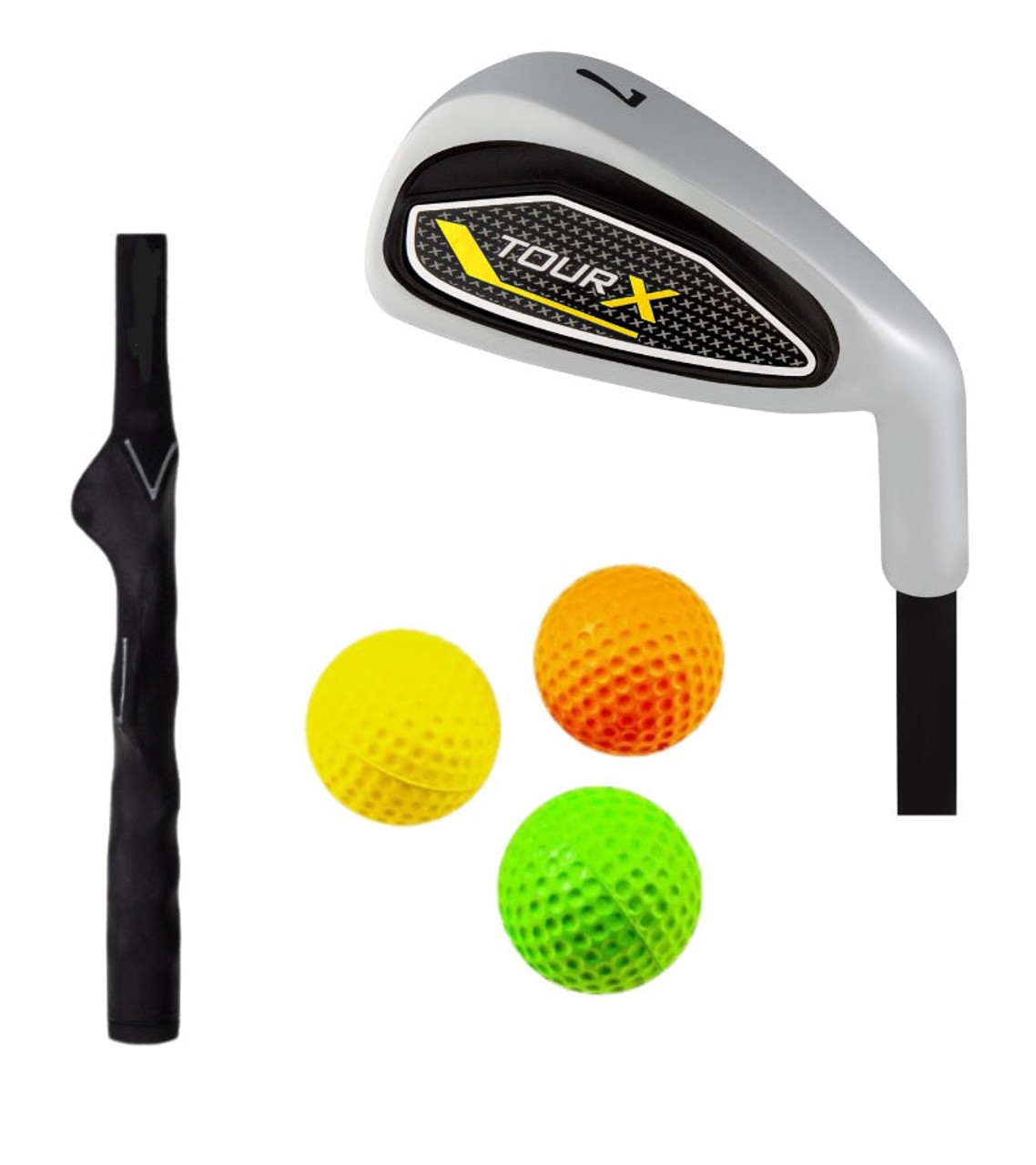 Tour X 7 Iron with Grip Trainer for Ages 5-7 (kids 38-46